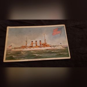 Vintage postcard U.S.Battle-Ship Virginia